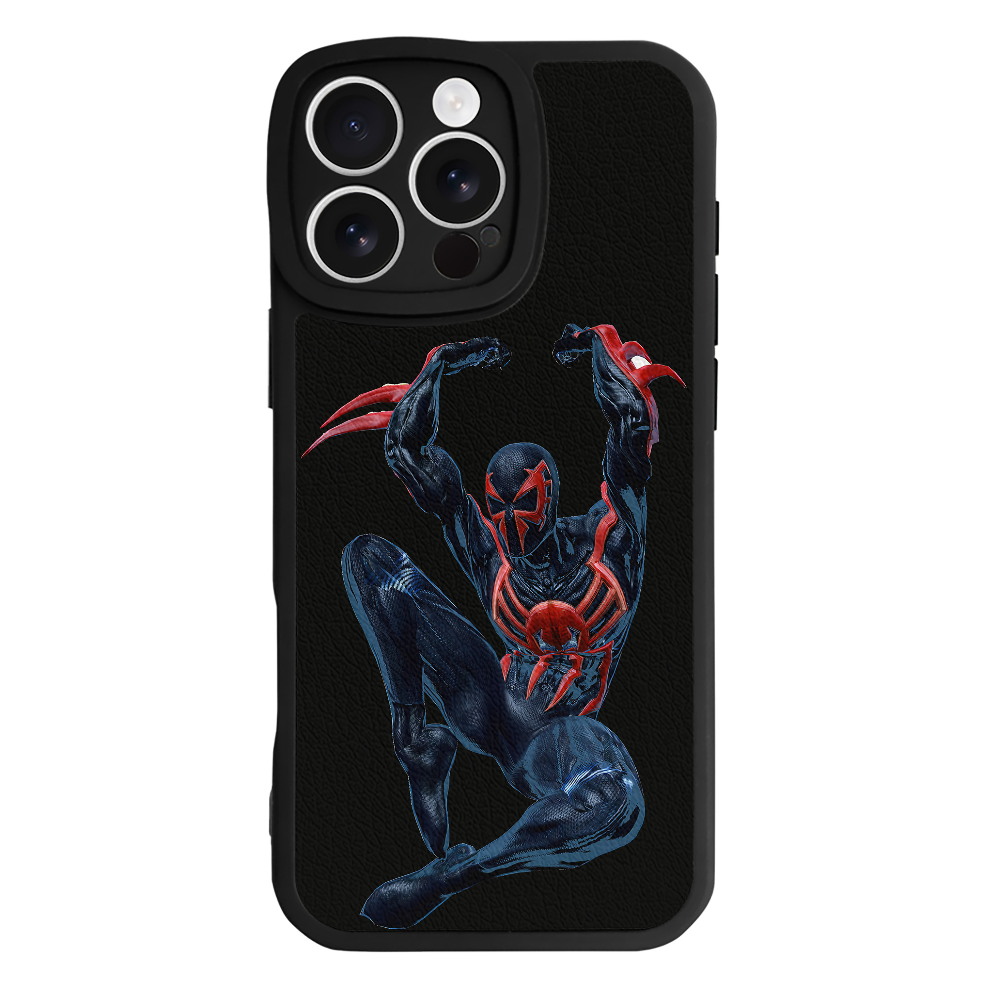 （画像用） Spider Man スパイダーマン 【iPhone 16シリーズ対応】シリコンスマホケース（レザー調） 材質：シリコン
